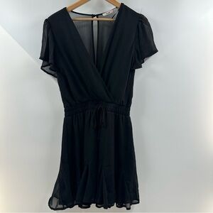 Mi Ami by Francesca’s Black Mesh Mini Dress – Size M